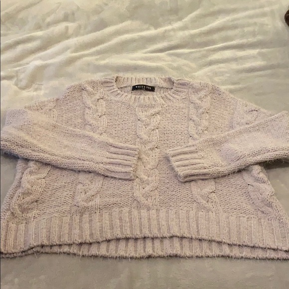 White Fox Boutique Sweaters Whitefox Boutique Cropped Fuzzy Sweater